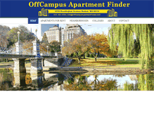 Tablet Screenshot of offcampusapartmentfinder.com